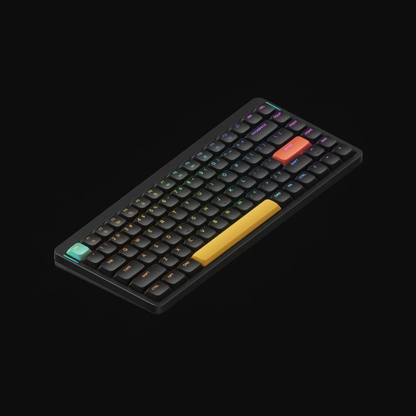 Беспроводная механическая клавиатура QMK Nuphy AIR v Basalt Black EN RGB Hot Swap Brown