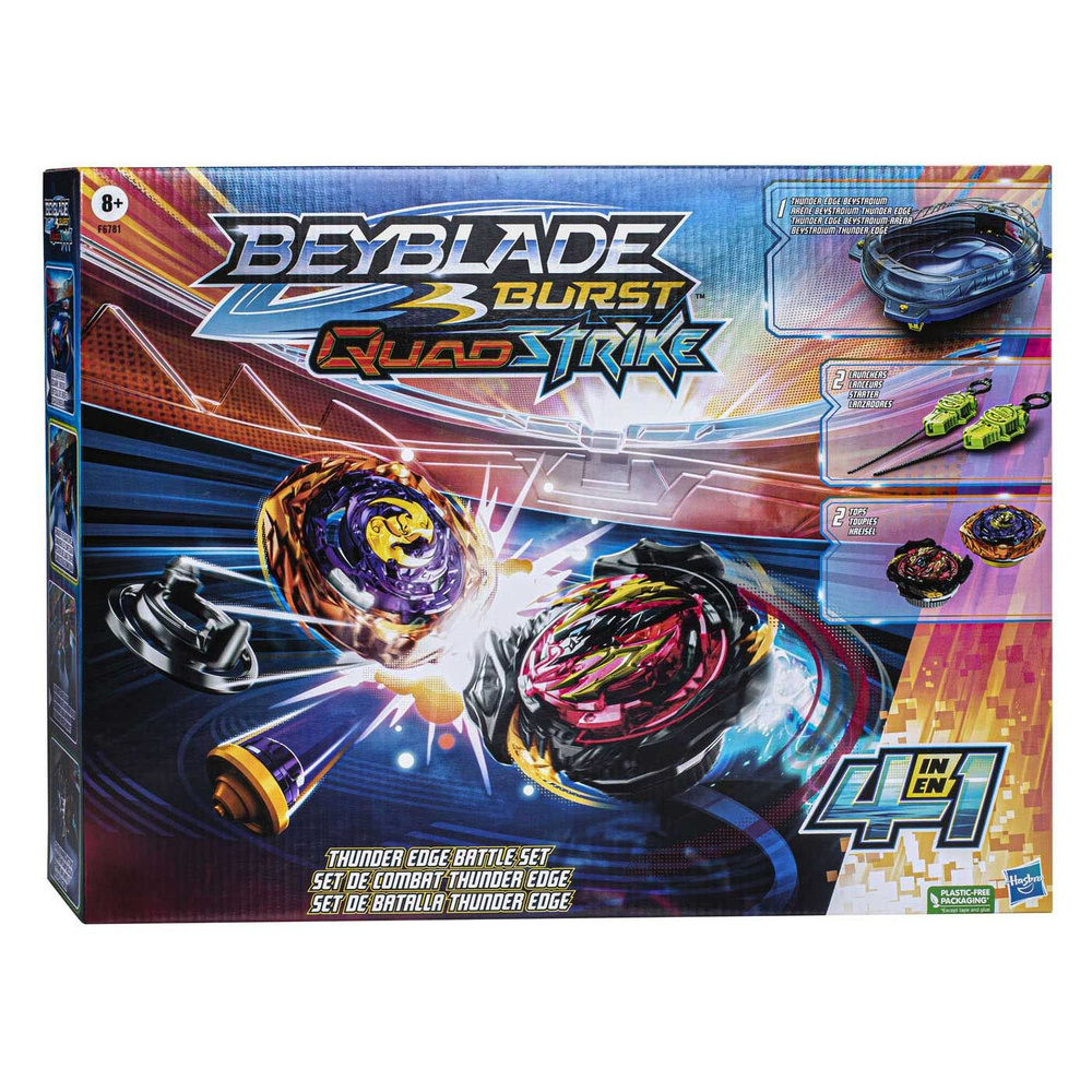 Beyblade Quadstrike Thunder Edge Battle Set F