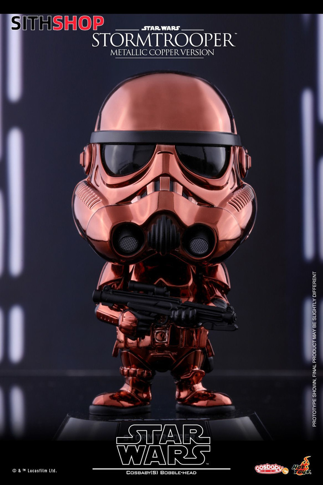 Фигурка Hot Toys Cosbaby S Star Wars Stormtrooper Metallic Copper Version Bubble Head Set