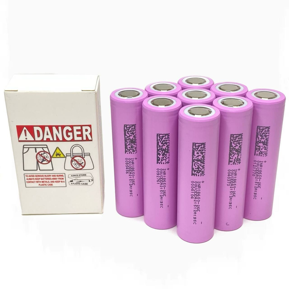 Высокотоковый аккумулятор 18650 li ion DMEGC 26EA 2600mAh 2 шт