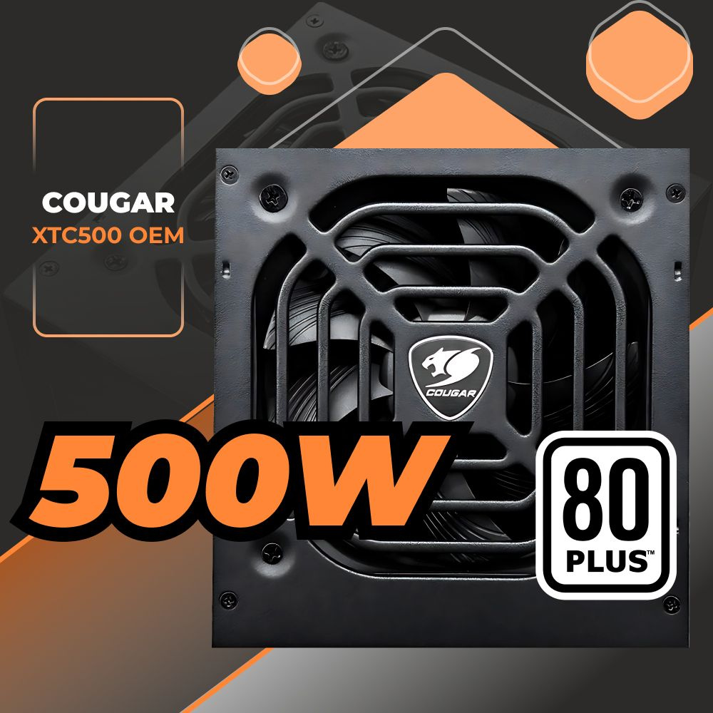 Блок питания для ПК ATX Cougar XTC500 v2 31 500W Active PFC 120mm