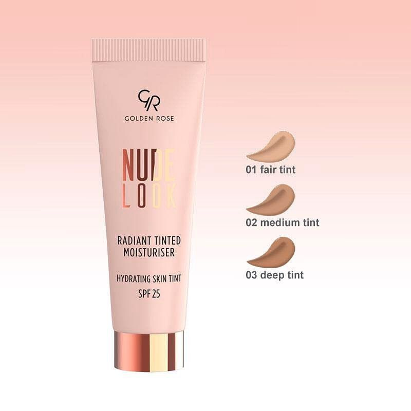 Golden Rose Тональный крем NUDE LOOK Radiant Tinted Moisturiser SPF25