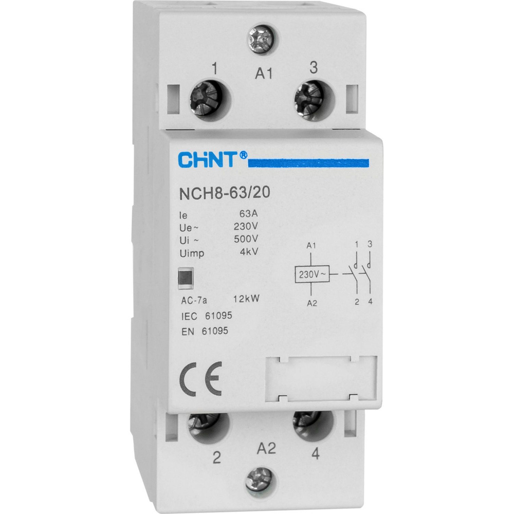 Модульный контактор CHINT NCH8 63 20 25А 220В купить с доставкой по