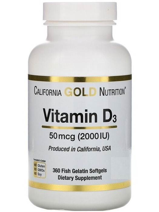 D California Gold Nutrition Vitamin D Mcg Iu