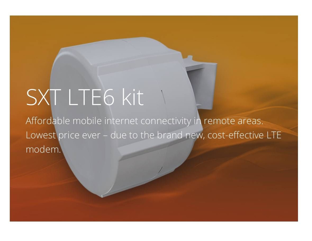 Точка доступа MIKROTIK SXT LTE6 kit 2023 SXTR FG621 EA белый