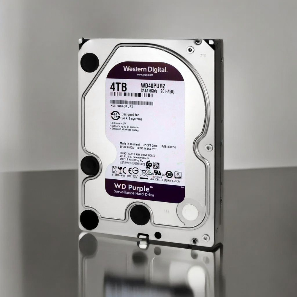 4 ТБ Внутренний жесткий диск Western Digital Purple WD40PURZ купить