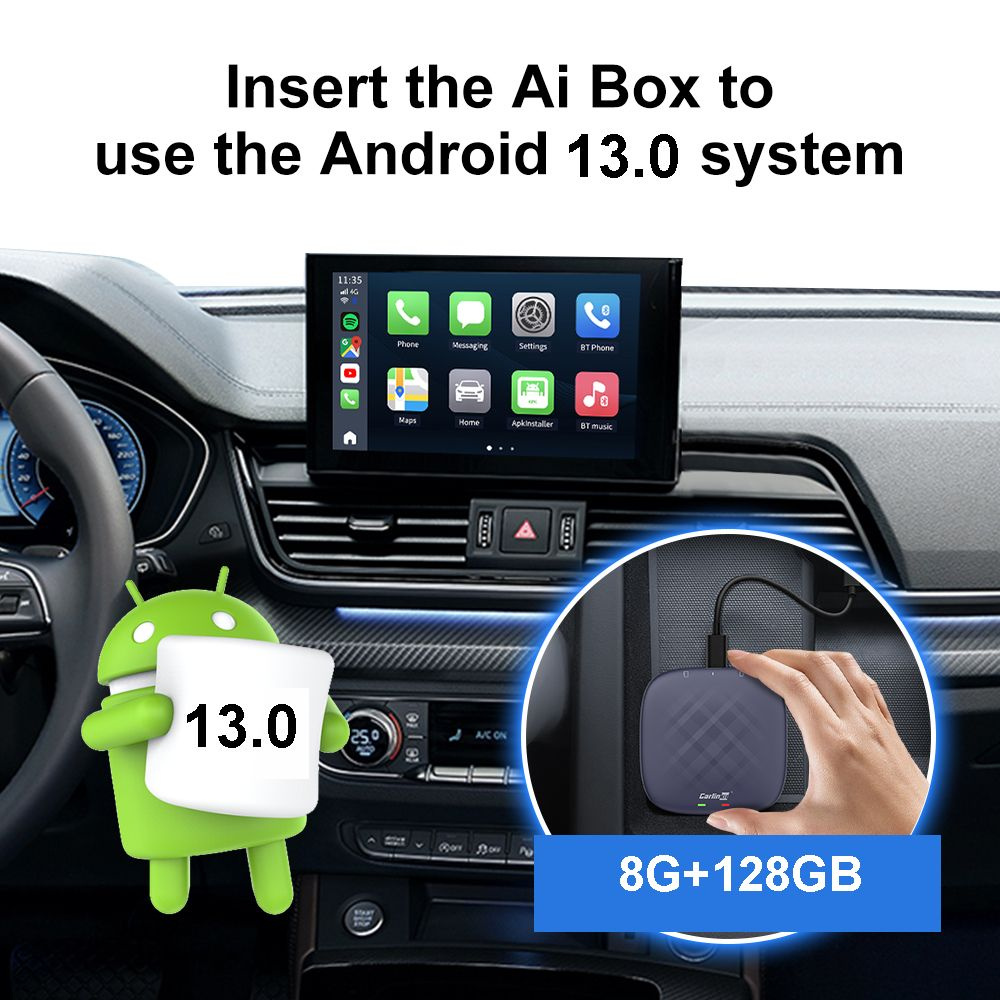 CarlinKit Carplay Ai Box Android 13 8 128 Гб QCM6125 8 ядерный