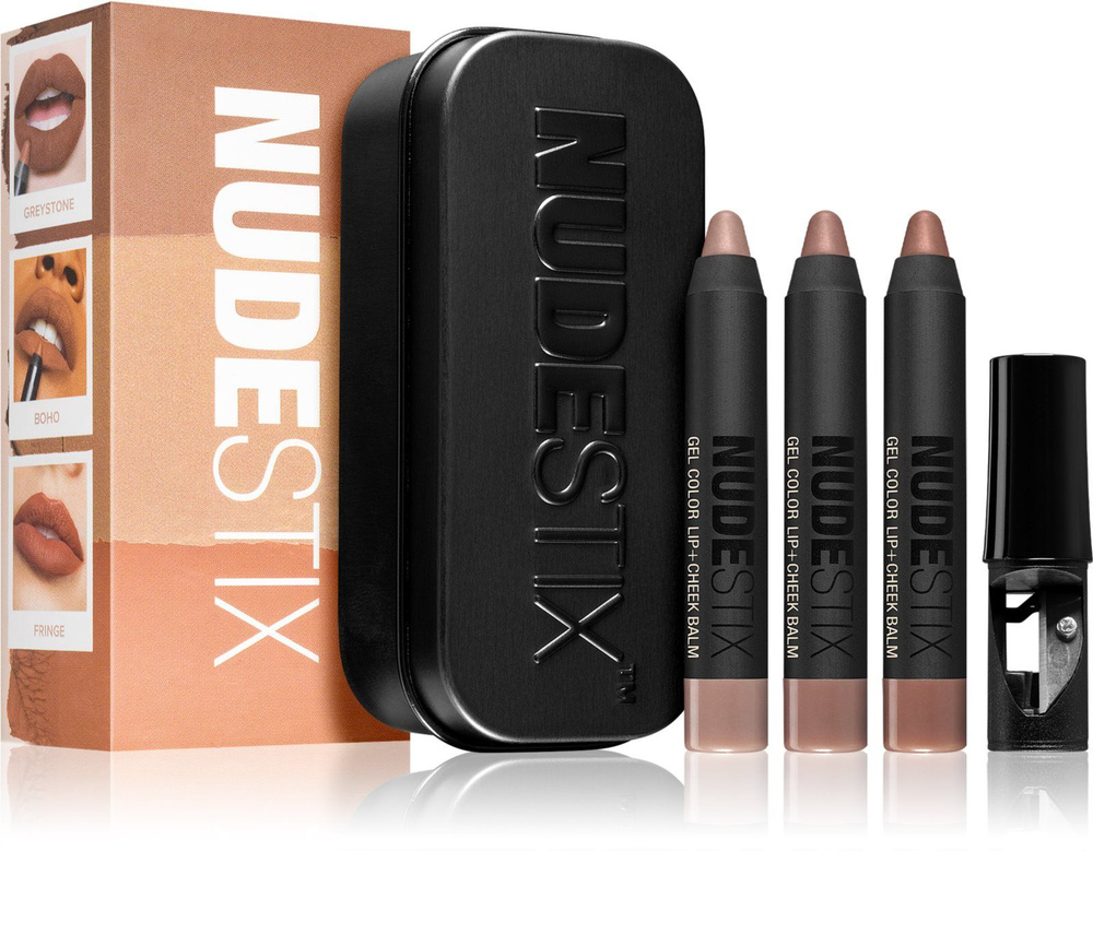 Nudestix 90 s Nude Mini Lips набор для матирования губ купить с