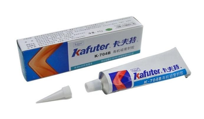 Клей силиконовый Kafuter K 704B 45г черный купить с доставкой по