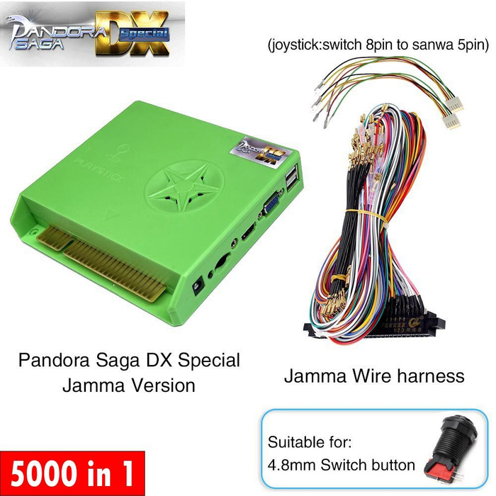 5000 в 1 Pandora Saga Box DX Plus Аркадная игровая консоль Jamma