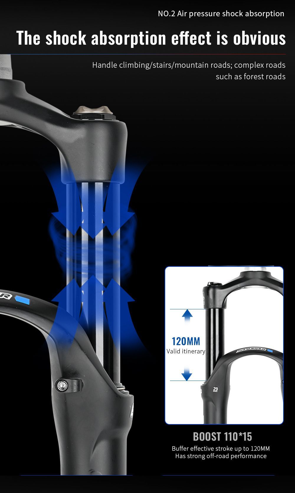 SR SUNTOUR RAIDON god fork BOOST barrel shaft пневматическая передняя