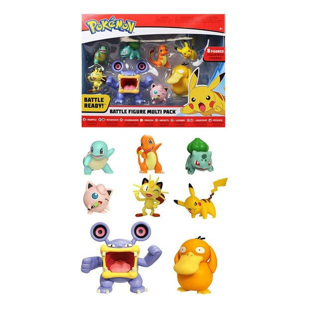 Набор фигурок боевых покемонов из 8 штук Пикачу Pokemon Battle Figure