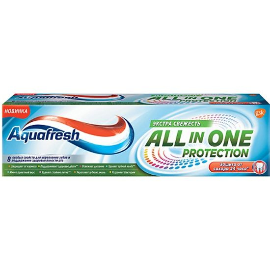 Зубная паста Aquafresh All in one Protection Extra Fresh 100мл зубная