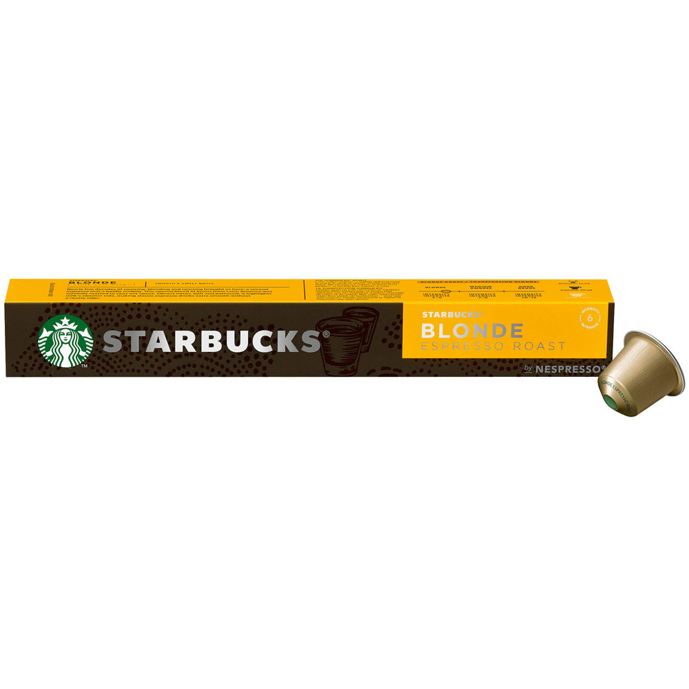 Starbucks Кофе в капсулах Blonde Espresso Roast Nespresso 10шт купить