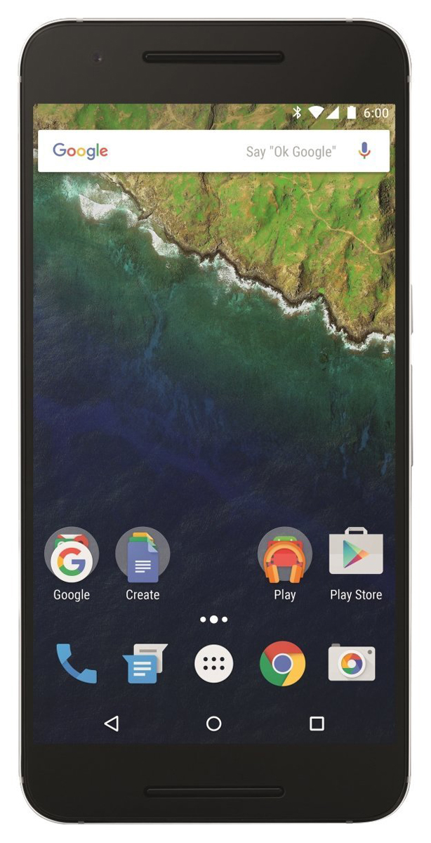 Смартфон HUAWEI Huawei Nexus 6P Серебряный 5.7 OLED/AMOLED