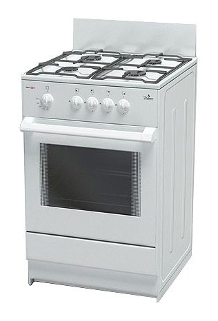ПлитагазоваяDarinaSGM441001Wбелый,решеткасталь