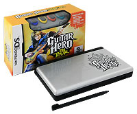 Комплект: Игровая консоль Nintendo DS Lite (белая) + игра Guitar Hero: On Tour #1