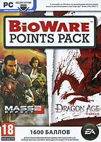 Карта оплаты BioWare Points Pack. Для Mass Effect 2 и Dragon Age: Начало (1600 баллов)  #1