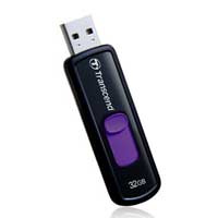 Transcend USB-флеш-накопитель Transcend JetFlash 500, черный, фиолетовый  #1