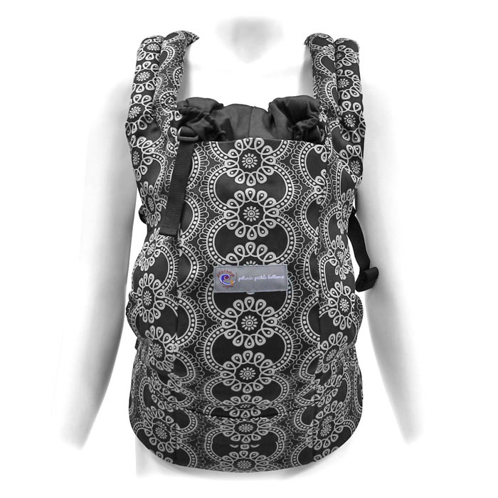 Рюкзак-переноска ERGO" Baby Carrier: Petunia Organic. Вечер в Инсбруке", цвет: черный, серый #1