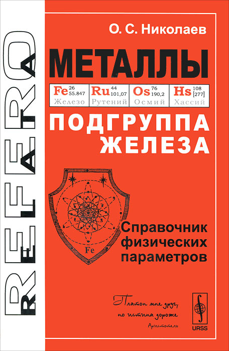 Металлы. Подгруппа железа. Справочник физических параметров #1
