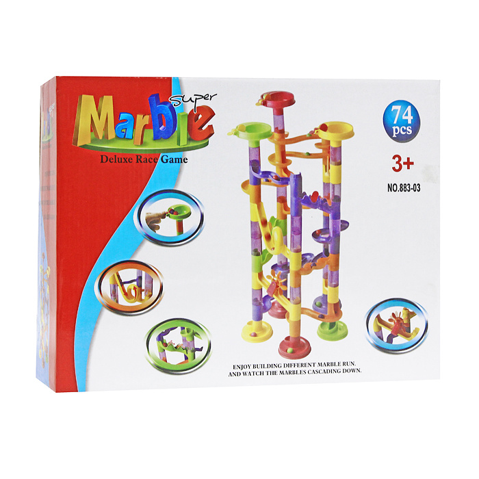 Динамический конструктор Super Marble "Racing Game", 74 элементов ...