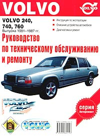 Руководство по эксплуатации, техническому обслуживанию и ремонту автомобилей Volvo 240, 740, 760 выпуска #1