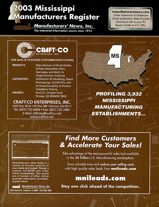 2003 Mississippi Manufacturers Register #1
