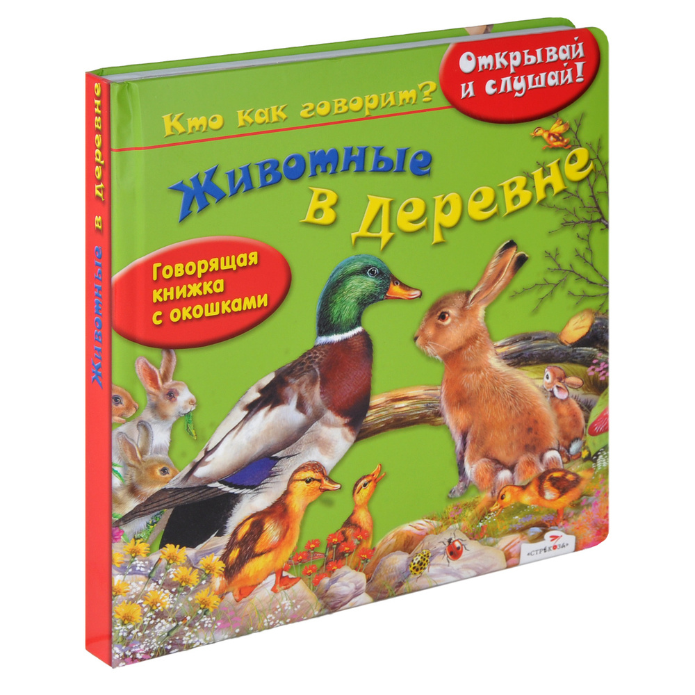 Животные в деревне. Книжка-игрушка #1