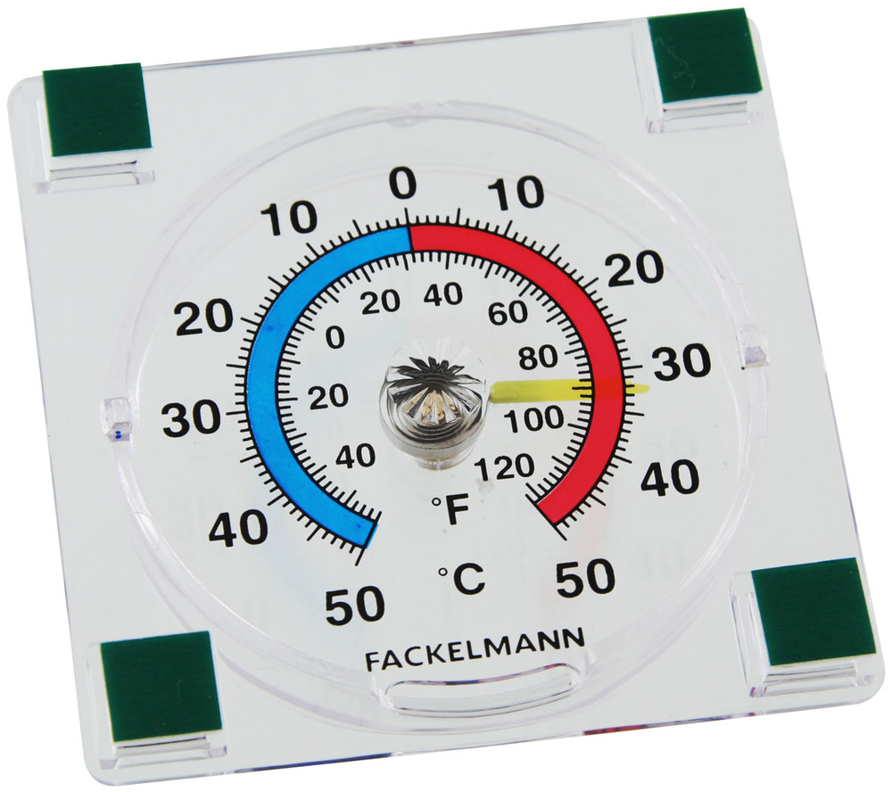 Термометр уличный пластиковый FACKELMANN Tecno, 7,5 х 7,5 см, пластиковый термометр  #1