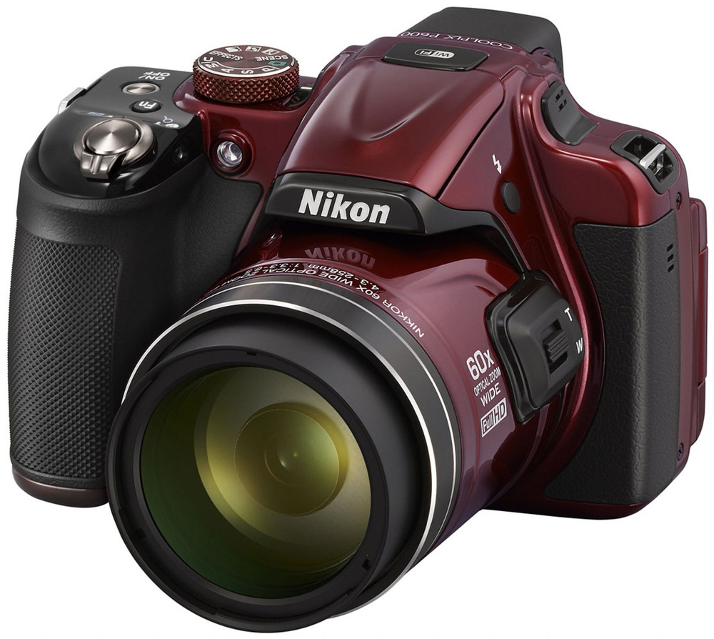 Компактный фотоаппарат Nikon Coolpix P600, красный - купить по выгодным  ценам в интернет-магазине OZON (1132525259)