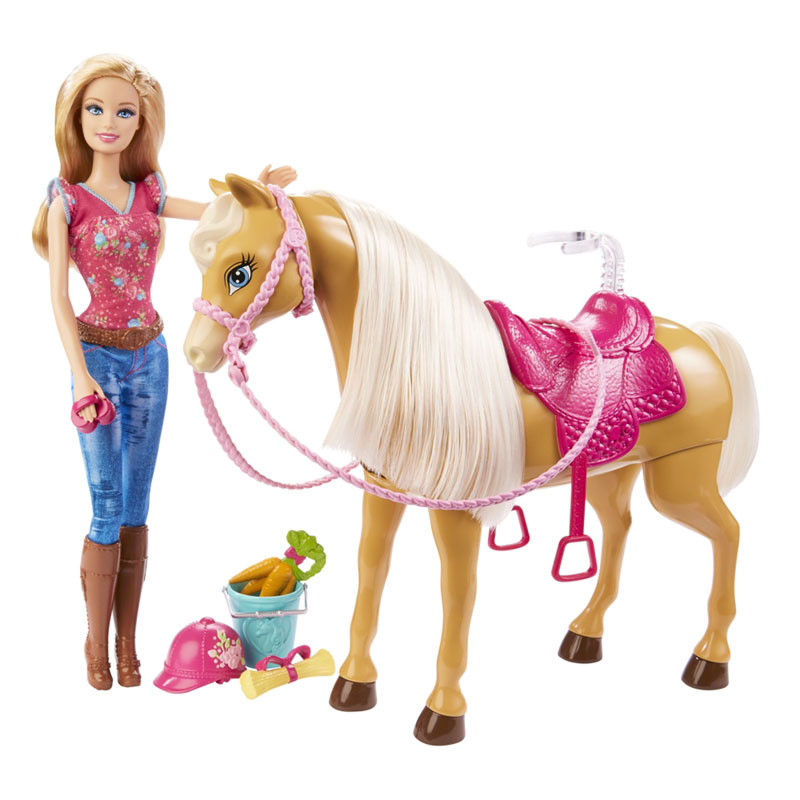 Barbie Игровой набор с куклой Барби и лошадка Тони - купить с доставкой ...
