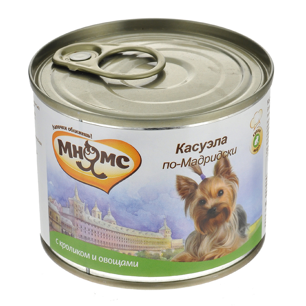 Консервы для собак Мнямс "Касуэла по-Мадридски", с кроликом и овощами ...