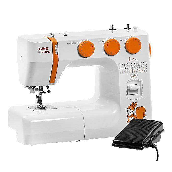 Janome Швейная машина Juno 5025s_оранжевый_белый #1