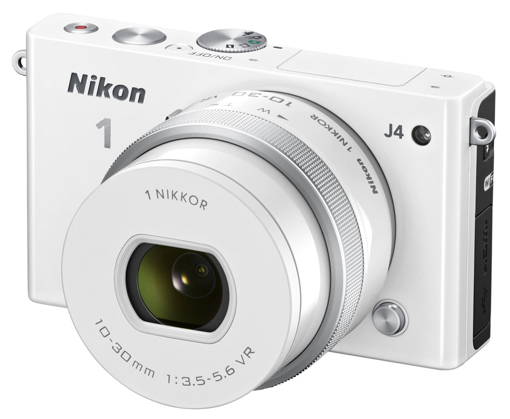 Nikon 1 J4 Kit 10-30 VR PD-Zoom, White цифровая фотокамера купить