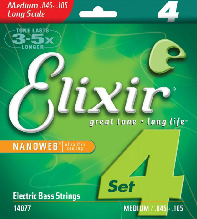 Elixir 14077 струны для бас-гитары #1