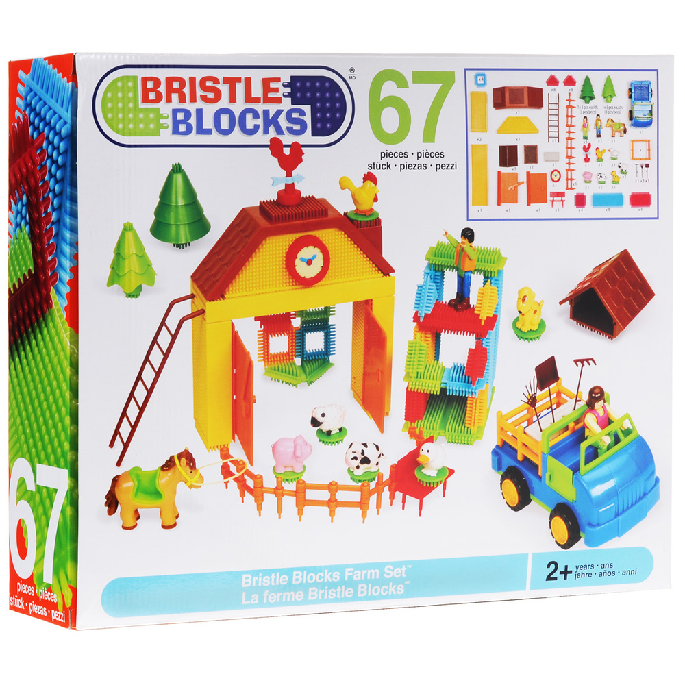 Bristle Blocks Конструктор игольчатый На ферме 66 деталей #1