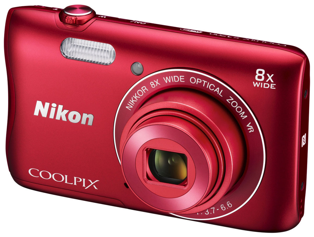 Nikon Coolpix S3700, Red цифровая фотокамера купить на OZON по