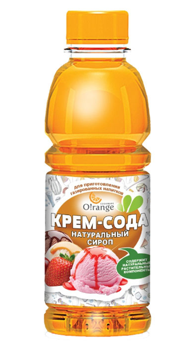 Натуральный сироп O!range "Крем - Сода", 0,5 л - купить с доставкой по ...