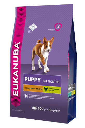 Eukanuba Puppy Medium Breed / Сухой корм Эукануба для Щенков Средних пород с Курицей 800 г  #1