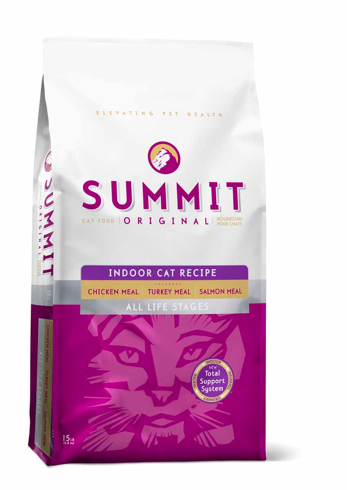 Корм сухой Summit holistic "Indoor Cat Recipe", для домашних кошек, цыпленок, лосось и индейка, 6,8 кг #1