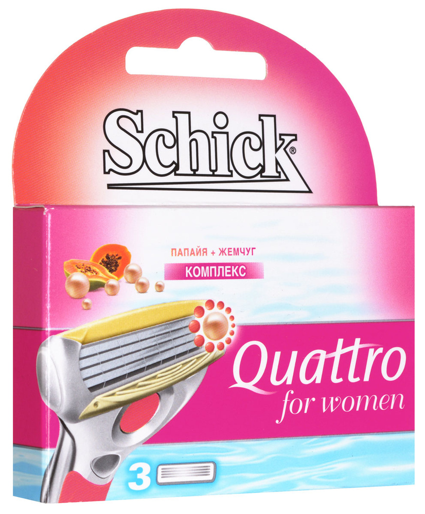 Сменные картриджи "Schick Quattro for Women", 3 шт #1