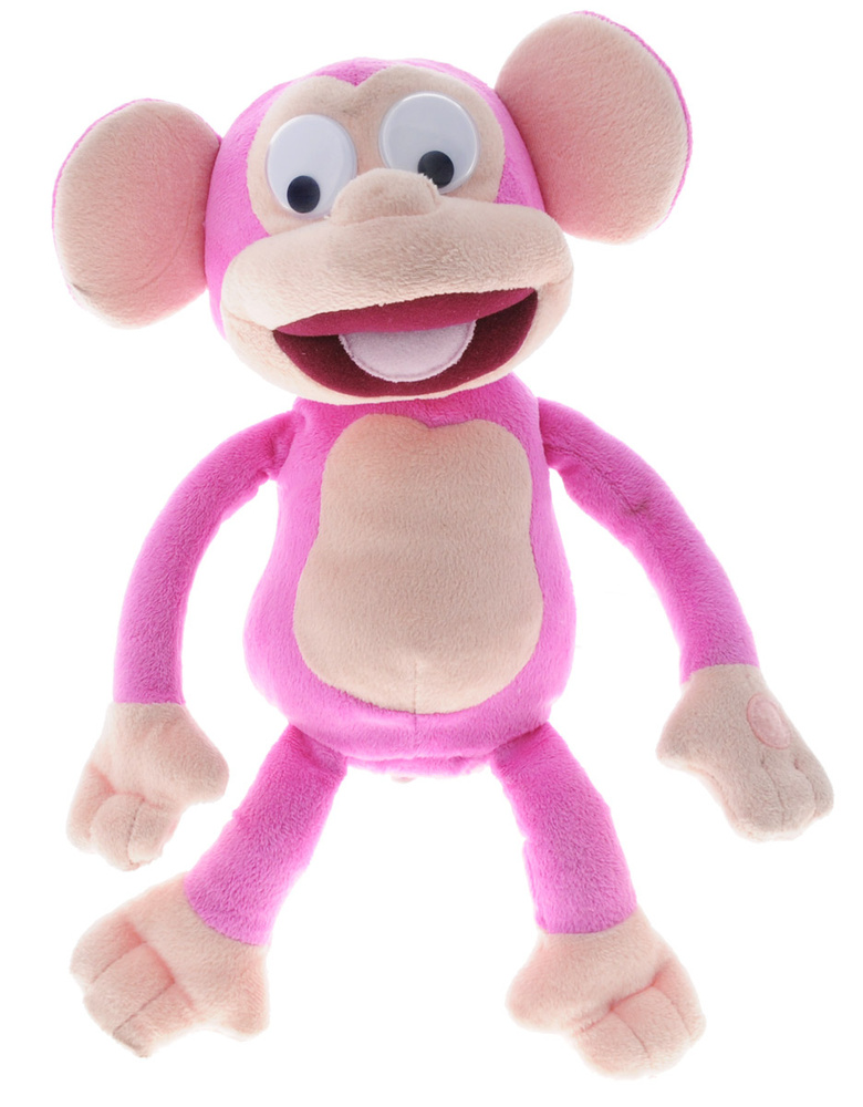 IMC Toys Анимированная мягкая игрушка Fufris Обезьянка цвет розовый 21 см  #1
