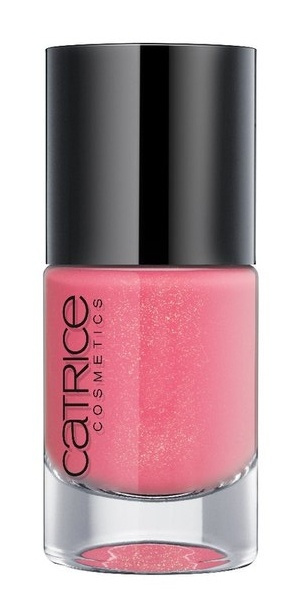 CATRICE Лак для ногтей ULTIMATE NAIL LACQUER 90 She Said Yes In Her Red Dress розовый с золотыми блестками, #1