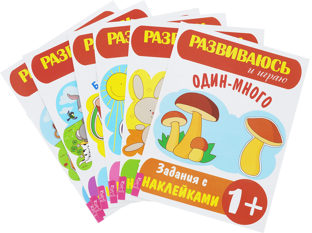 Развиваюсь и играю (комплект с наклейками из 6 книг) #1