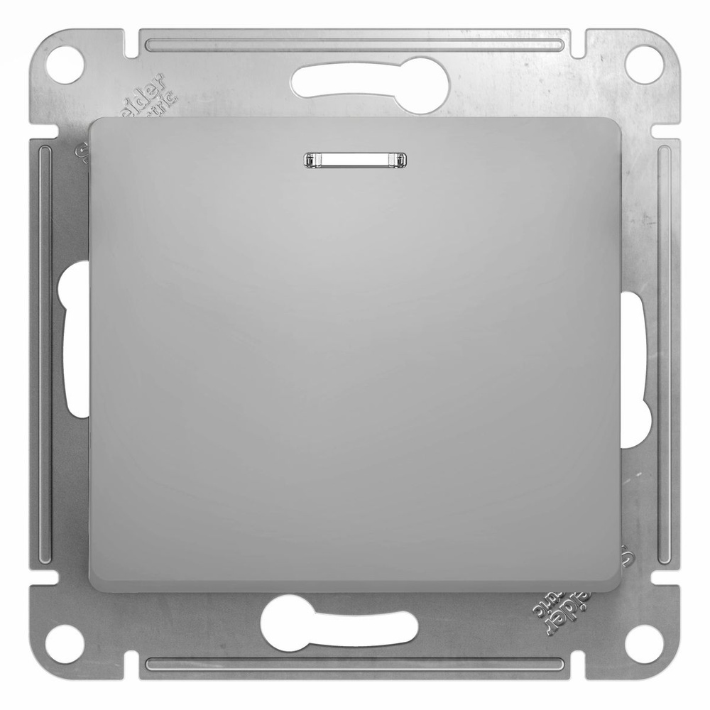 Выключатель одинарный Schneider Electric GLOSSA, с подсветкой , скрытая установка, механизм, 10А, 230В, #1