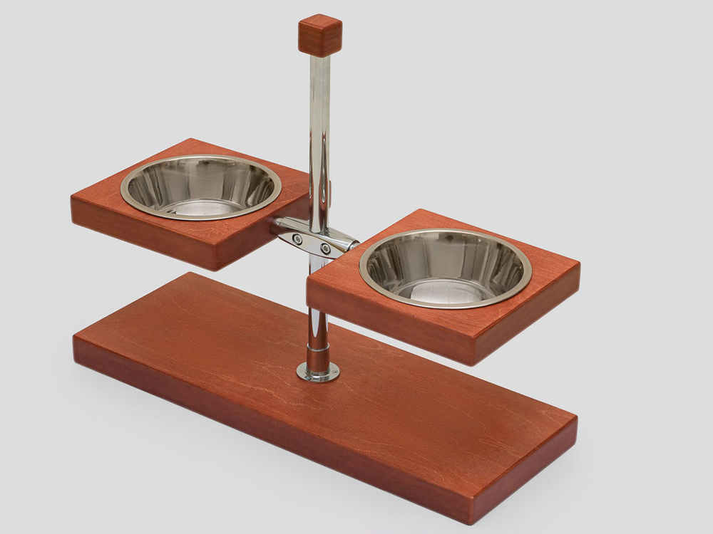 Подставка для кормления животных "НЭКА", с регулировкой высоты, с 2 ...