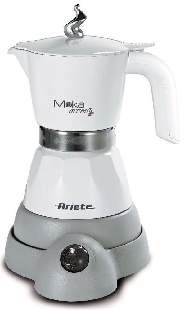 Кофеварка гейзерная электрическая Ariete 1358 Moka Aroma, White #1