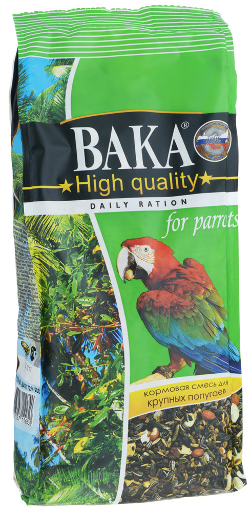 Корм сухой Вака "High Quality" для крупных попугаев, 1 кг - купить с ...