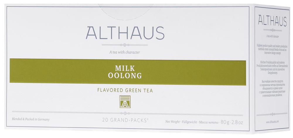 Чай зеленый Althaus Grand Pack Milk Oolong в пакетиках для чайника, 15 шт  #1